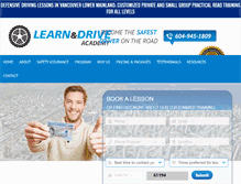 Tablet Screenshot of learnanddriveacademy.com